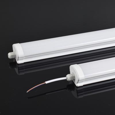 China Hot selling ip65 4ft 5ft 36w 54w 72w office desk pendant light led tri proof tube light batten linear lighting workshop for sale