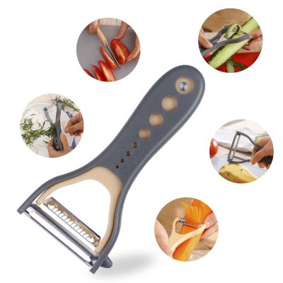 China 2020 Sustainable Hot Sale Multi Functional Kitchen Fruit Cutter Metal Peeler And Vegetable Tools Peeler for sale