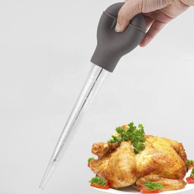 China Easy Stocked Barbecue Cooking Tools Chicken Turkey Meat Poultry Barbecue Baster Syringe Tube For Fish for sale