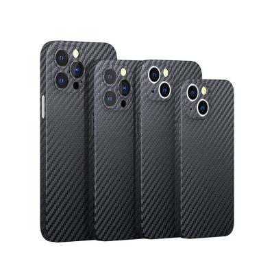 China Hot Sales Ultra Thin Shockproof Lens Protection PP Cover Carbon Fiber Mobile Phone Case For iPhone 11 12 13 14 Pro Max for sale