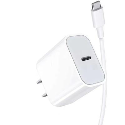 China iPhone14 Adapter PD 20W USB-C Charger Original Quick Charge EU USA Charging Plug In USBC Wall Charger Cable For iPhone 14 13 12 for sale