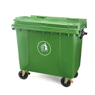 China Sustainable Manufacturers Supply Low Price 1100l Outdoor Plastic Big Trash Bin for sale