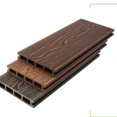 China Fashion factory wholesale modern design wpc composite exterior decking with competitive price for sale