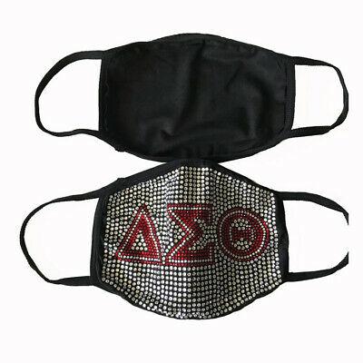 China Reusable Anti Dust Silicone Cloth AEO Party Face Mask Rhinestone Delta Bling Washable Wholesale Cotton Mask for sale