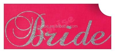 China Flatback Bride Iron On Heat Transfer Rhinestone Glitter Vinyl Rhinestone Transfer for sale