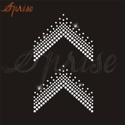 China Wholesale Fabric Custom Hot Fix Cheer Bow Crystal Rhinestone Transfer for sale