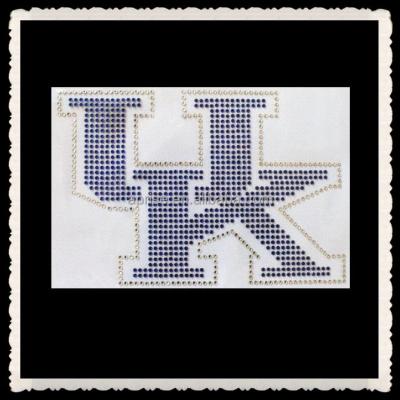 China Flatback Aprise - College Kentucky Iron On Rhinestone Transfer Bling for sale