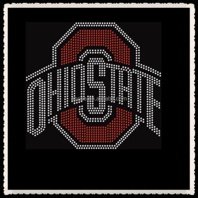 China Flatback Aprise - Ohio State University Football Sports Team HotFix Rhinestone Iron On Transfer for sale