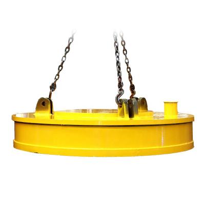 China Building material shops hot sale 8t forklift lifting electromagnetic magnet, used to handle hot and cold scrap metal electromagnet for sale