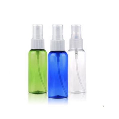 China 30ml 50ml 60ml 100ml Cosmetic Plastic Mist Spray Bottle Hand Sanitizer Alcohol Spray Bottle With Light Vapor Mist for sale