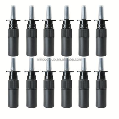 China 500PCS/LOT 5ML HDPE Plastic Bottles Black/White High Quality Pharmaceutical Nasal Spray Bottles With Nasal Pump/Mist Sprayer Cap for sale