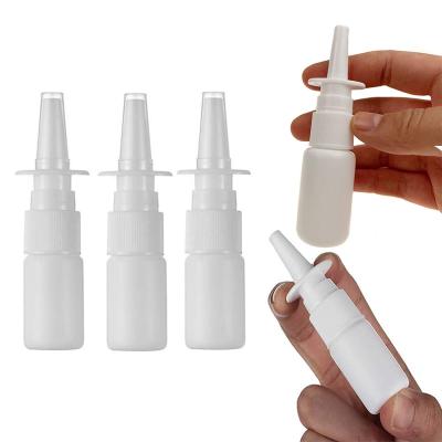 China Medicine Liquid Bottle 10ml HDPE Empty White Oronasal Throat Mist Spray Bottle For Pharmaceutical Packaging for sale