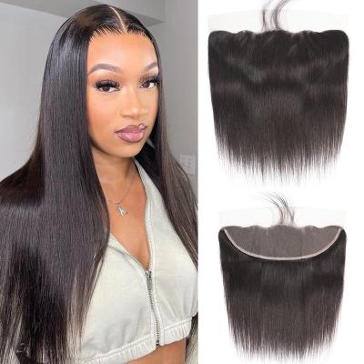 China Baby Hair Around Filipino Hair Cuticle Stretching Aligned Brazilian Virgin Human Hair 13X6 Lace Hd Transparent Swiss Deeper Middle Lace Headband for sale