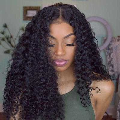 China Baby Hair Around The Frontal Density Afro Curly 13x4 Bob Wigs Human Hair Lace Front Kinky Curly Hair 150% Pre Plucked With Baby Hair 10 Inches for sale