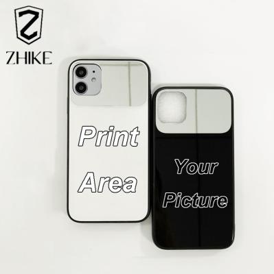 China Custom Designs ZHIKE Case For Custom Designer Hard Phone Cellphone Case Logo Wholesale Glass Mirror Blank Design Mobile Print Cover Cell Phone for sale