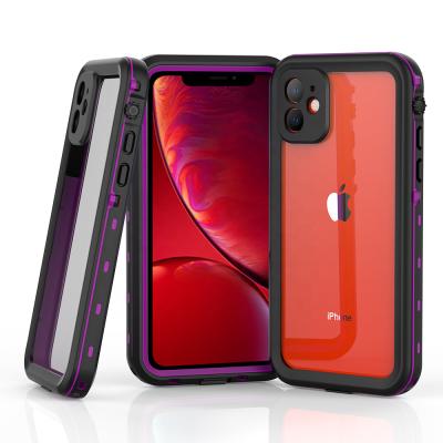 China ZHIKE Waterproof IP68 Transparent Shockproof Custom Wholesale Certified Waterproof Phone Cover Case For iPhone 11 for sale