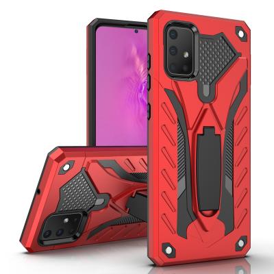 China Wholesale Fashion ZHIKE Armor Kickstand Anti Drop TPU Protective PC Phone Case For Samsung Galaxy A71 for sale