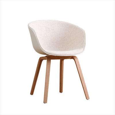 China Color Can Be Chose High Quality Fashion Casual Restaurant Furniture Plastic Fabric Upholstered Chairs With Wooden Legs for sale