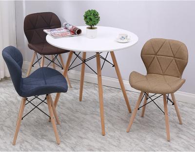 China High Quality Creative Colorful Furniture Designer Fabric Hotel Chairs With Wooden Leg for sale