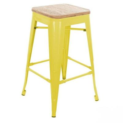 China Modern metal iron seats with backrest bar stools antique metal retro high industrial bar stools for sale