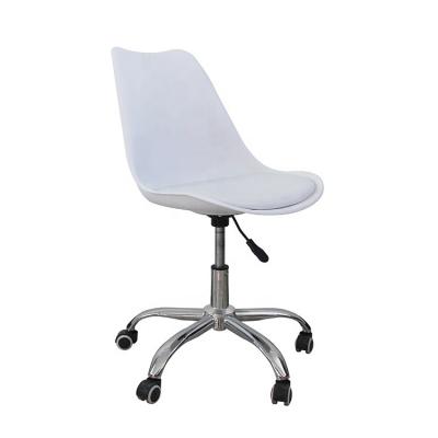 China (Height)Adjustable Chair Height Adjustable Swivel PU High Quality Meeting Leather Office Chair With Wheels for sale