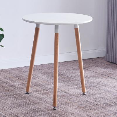 China Cheap Detachable Household Furniture Wooden Coffee Round Side Tables For Events Party for sale