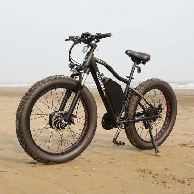 China Aluminum alloy 60 mph electric bicycle 26inch 500W 750W 1000W 2000W electric bike A7AT26 48v ebike ebike scooter double motor fat tire for sale