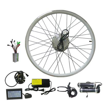 China DIY 36v 250w Electric Bike Motor Rear Wheel Conversion Kit 26