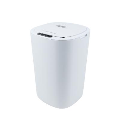 China 2023 Induction Smart Waste Disposable Anti-corrosion Trash Cans Model Battery Sensor Household Squircle Smart Trash Can for sale