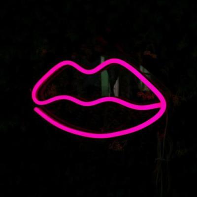 China Best Shop Price Girl Lady Lip Nail Beauty Shop Neon Sign Nails Rose Flowers Shop Decoration Neon Sign for sale