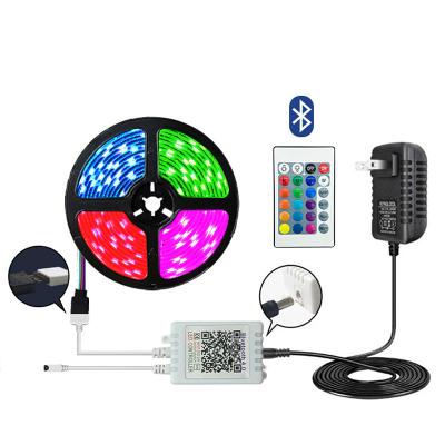 China Garden 12V Ip20 Ip65 Waterproof RGB 2835 5050 Smd 5 Meters 10m Wifi App Led Strip Light for sale