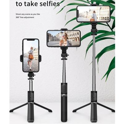 China New Factory Sale Portable Flexible L03 Rechargeable Selfie Table Q02 Stick Remote Control Sticks Mobile Phone White Tripod With Logo for sale