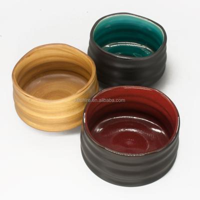 China Viable New Color Matcha Ceramic Bowl with Chawan for sale