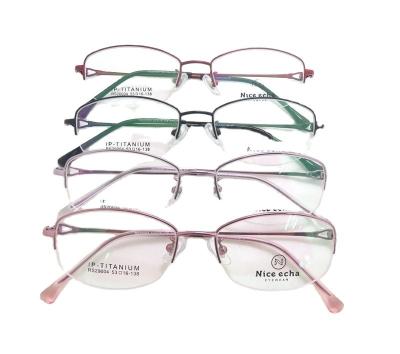 China Other Half Women's Metal Spectacle Frame Lenses Frame Pure Titanium Frame ECHA GENTIL RS20004 for sale