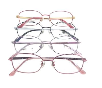 China Other Women Glass Frame Glasses Frame Pure Titanium Frame NICE Small Size ECHA 2019021 for sale