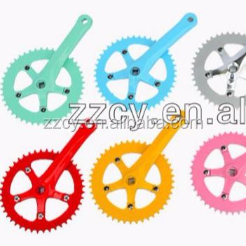 China BMX factory speed bicycle colorful fixed sprocket and crank 44T for sale