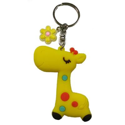 China 100% Eco-friendly PVC Customized 3D Shape PVC Key Chain Rubber Soft PVC Ring for sale