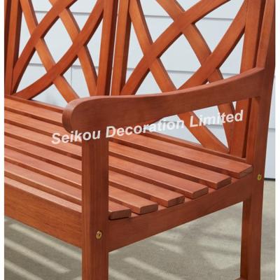 China Waterproof Outdoor Wooden Park Chair 3 Seater Garden Bench Patio Furniture Garden Bench for sale