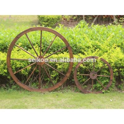 China China beautiful antique garden wooden wheels for decoration for sale