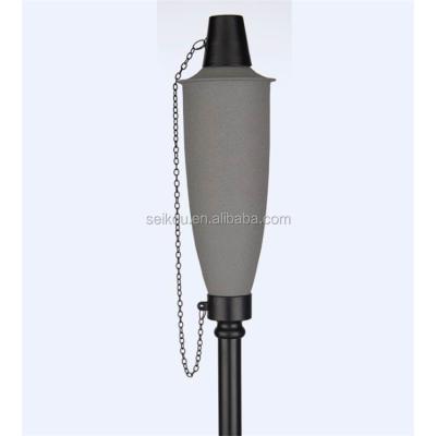 China Decorative Powder Coated Camping Metal Garden Torch With Metal Extinguishing Cap for sale