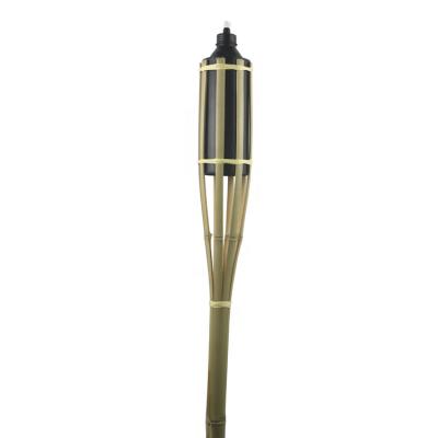 China Europe bamboo weaving torch with black metal box for sale