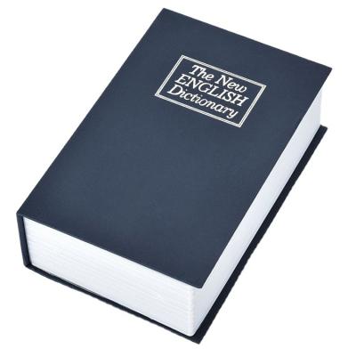 China Store Card Hidden Book Safe Store Your Type Tin Valuables Book Metal Money Storage Password Saving Box for sale