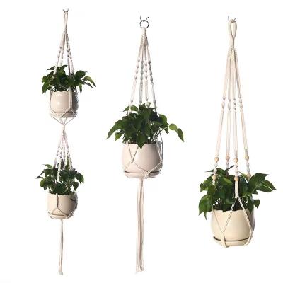 China Cotton Bohemian Custom Modern Rope Tassel Hangers Factory Handwoven Macrame Cotton for sale