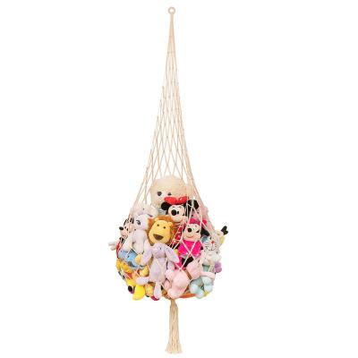 China Custom Handmade Boho Home Decor Boho Macrame Woven Stuffed Toy Hammock for sale