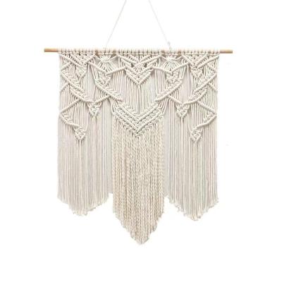 China Nordic Macrame Wall Hanging Tapestry Bohemian Handmade Macrame - Woven Cotton Yarn Wall Hanging for sale