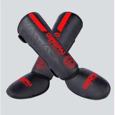 China New Style High Quality Leg Protector Boxing Shin Guards Muay Thai Kick Boxing Leg Guards Shin Instep Guards For Fight Fighters for sale