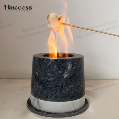 China Stored Balcony Indoor Outdoor Marble with Portable Patio Heater Outdoor Fireplace Heater Marble Bowl Fire Pit for sale