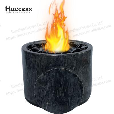 China Stocked made in stainless steel cup table safe mini portable china fire marble indoor and outdoor use ethanol fireplace for sale