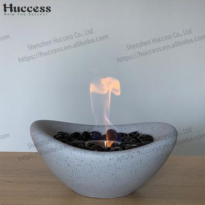 China Indoor and Outdoor Ethanol Fireplaces Cement Cup Stainless Steel Use Fire Pit Safe Portable Mini Table Top for sale