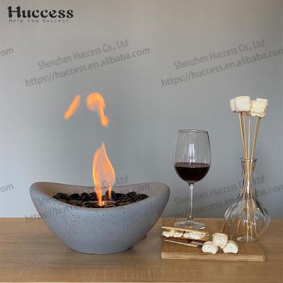 China Balcony Table Portable Rectangle Alcohol Mine Ethanol Fireplaces Stocked Fire Table Fireplace for sale